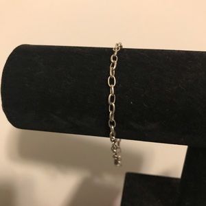 Silver chain bracelet